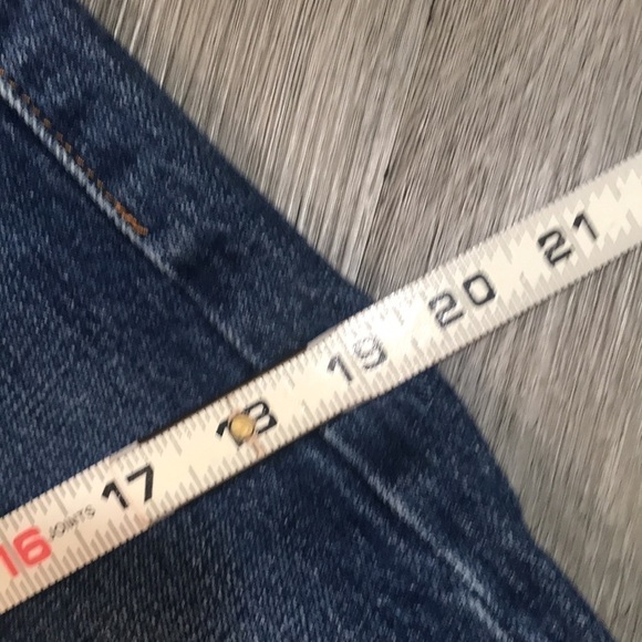 Levi’s White Oak Cone Denim “Wedgie”‎ Button Fly Fray Hem Medium Wash Jeans - Picture 15 of 15